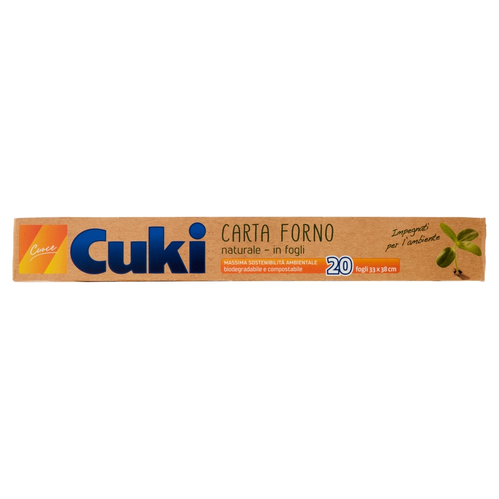 Cuki Cuoce Carta Forno naturale - in fogli 20 fogli 33x38 cm